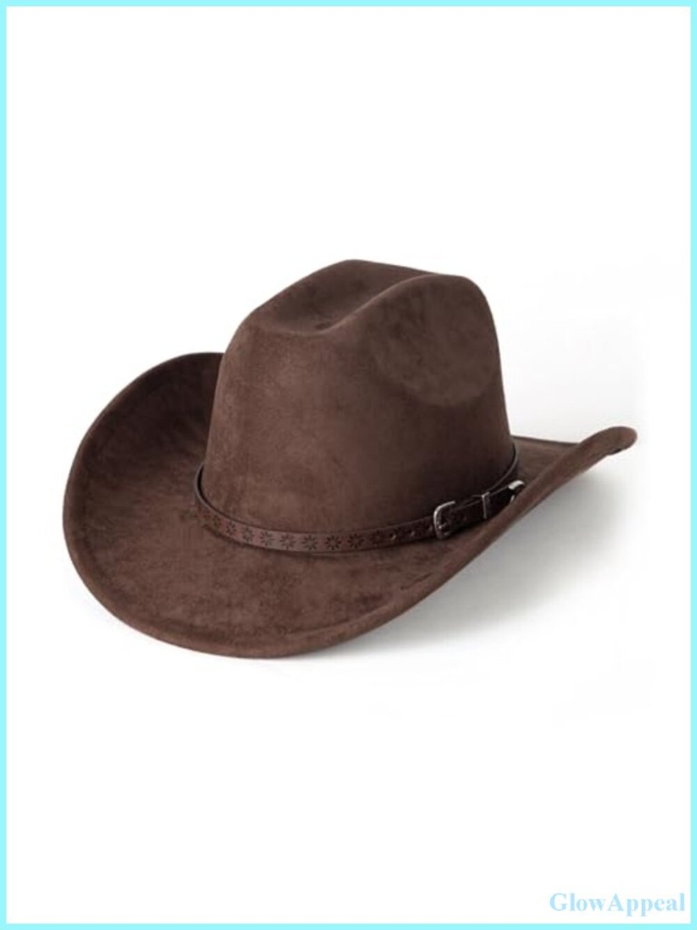 Western Cowboy Hat for Men Women Suede Texture